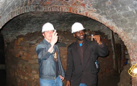 Robin Kerrison with Dr Liadi Mudashiru